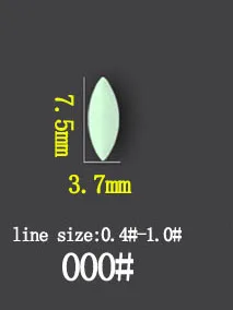 Высокое качество 5 упаковок светящийся поплавок Овальный семизвездный поплавок мини поплавок карп рыболовные снасти аксессуар B212 - Цвет: size 000 luminous