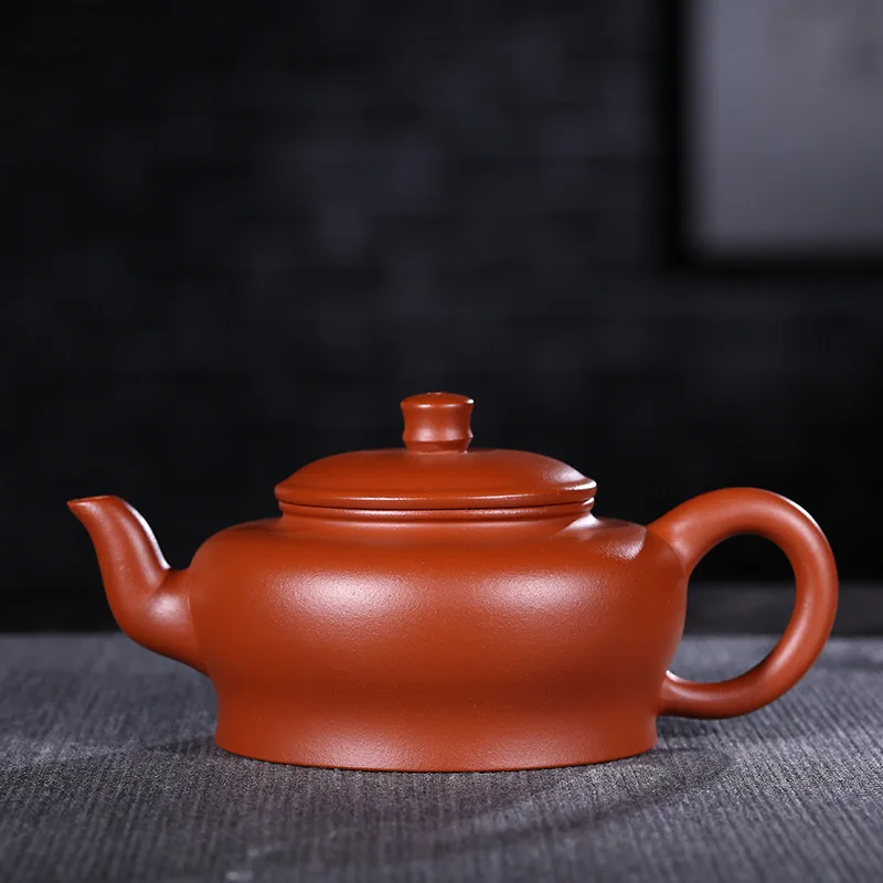 

Teapot Quality Goods Manual Famous Dark-red Enameled Pottery Teapot Raw Ore Zhu Nijunde Pot Kungfu Online Teapot Tea Set