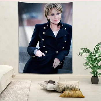 

Patricia Kaas Tapestries Hanging cloth background wall covering bedroom renovation bed decoration tapestry custom logo