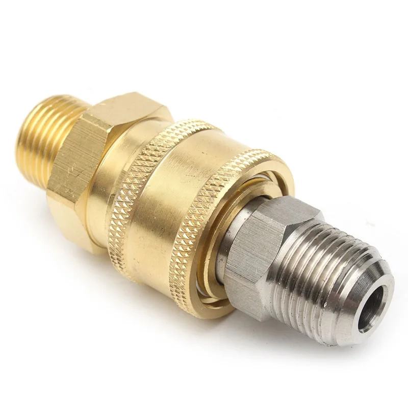 

2Pcs 3/8" Quick Release Connector to 3/8" M Adapter Pressure Washer Coupling For Home Garden Water Accessories