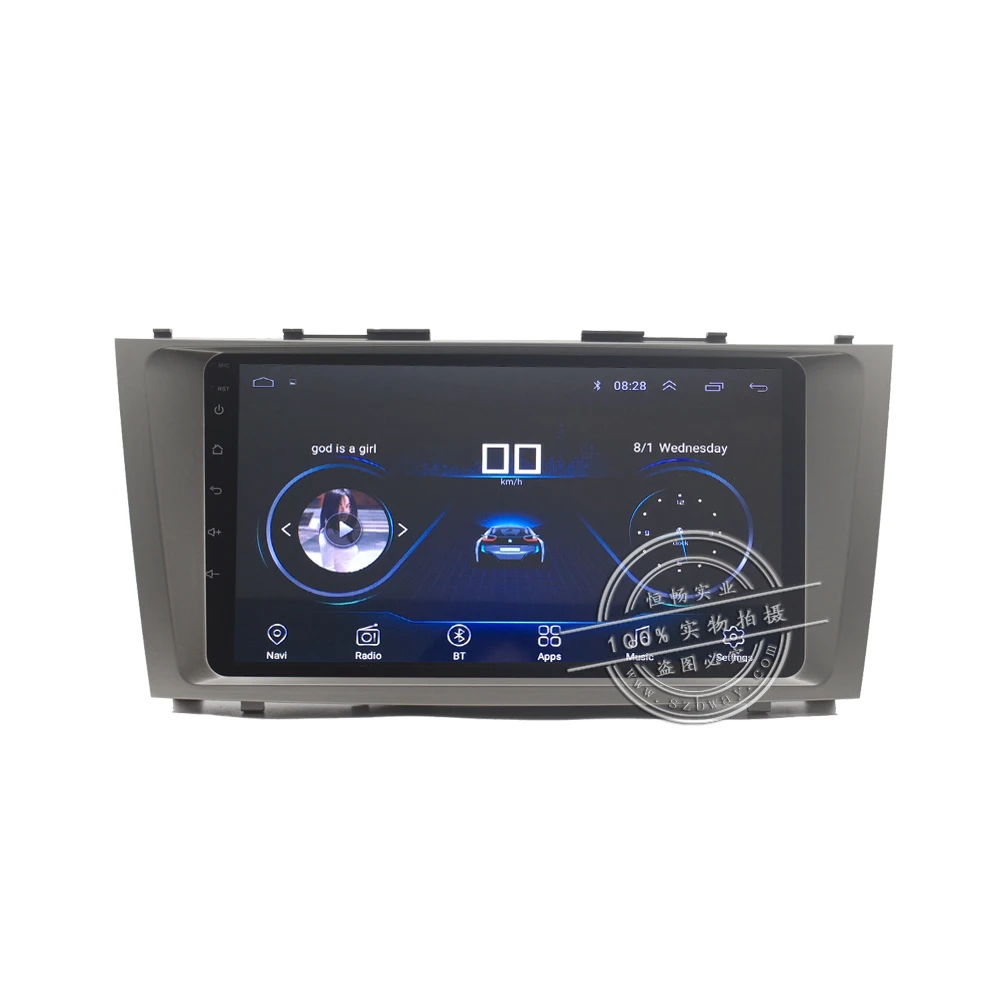 Top HANG XIAN 9" Quadcore Android 8.1 Car radio for Toyota Camry 2006-2011 car dvd player GPS navigation car multimedia 1