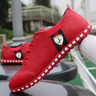 

Sycatree Male Leather Running Shoes for Men Canvas Shoes Leisure Outdoor Sneakers Air Mesh Flats Ferrary Shoes Plus Size 46