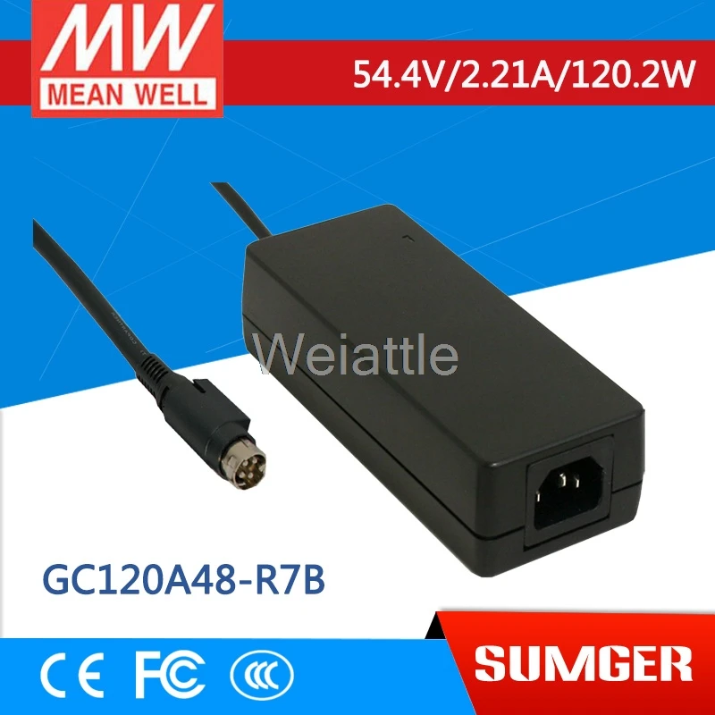 

MEAN WELL original GC120A48-R7B 54.4V 2.21A meanwell GC120 54.4V 120.2W Single Output Battery Charger