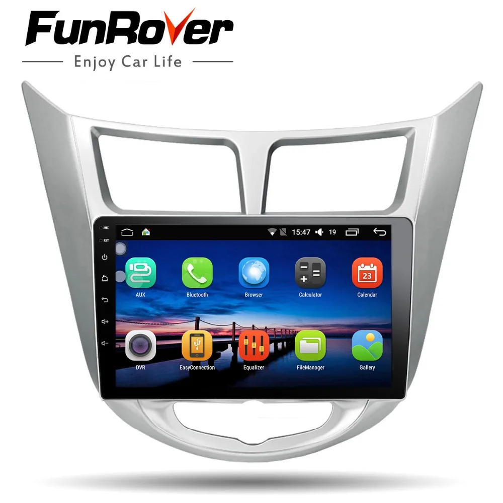 Funrover 9 2 din Android 8 0 font b Car b font Dvd Player For Hyundai
