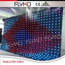 Горячая мягкая светодиодная видео занавеска для свадебных вечеринок