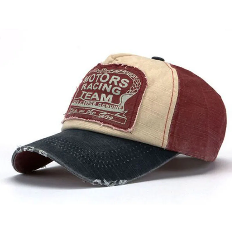 

New Unisex Baseball Cap Cotton Motorcycle Cap Edge Grinding Do Old Hat 10.16
