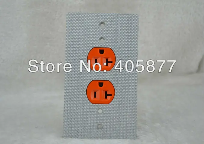 

Hi-End Carbon Fiber hifi US AC Power Socket 14.9cmX8.7cm white