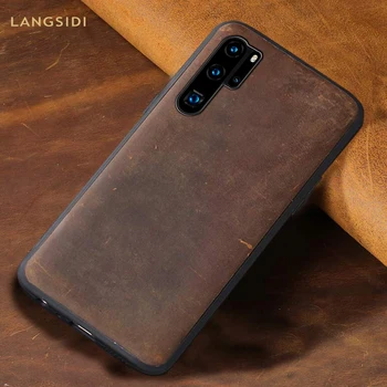 

Genuine PULL-UP Leather phone case for Huawei P20 P30 Pro Lite mate 30 20 pro Lite y6 y9 cover For Honor 10i 20i 20 Pro 10 8X 9X