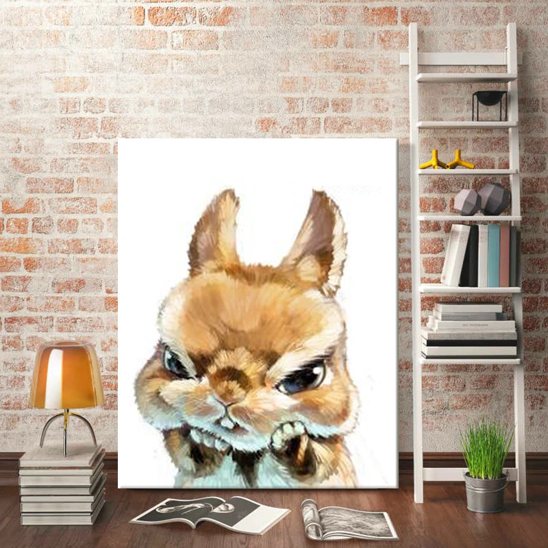 Günstige Farbe durch zahl kunst malerei durch zahlen Tier Schöne Kaninchen katze Panda Handgemachte Individuelle anpassung geschenk interessant