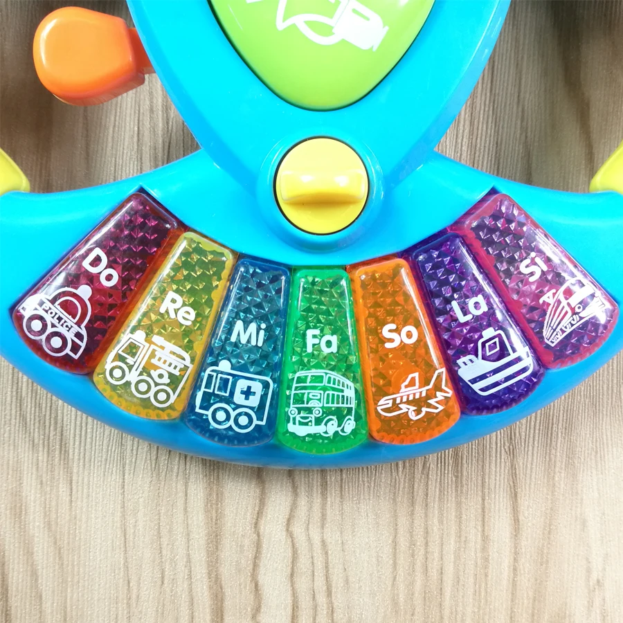 Simulated Driving Toy Instruments For Kids Baby Steering Wheel Musical Handbell Developing Educational Toys Children Gift DS19