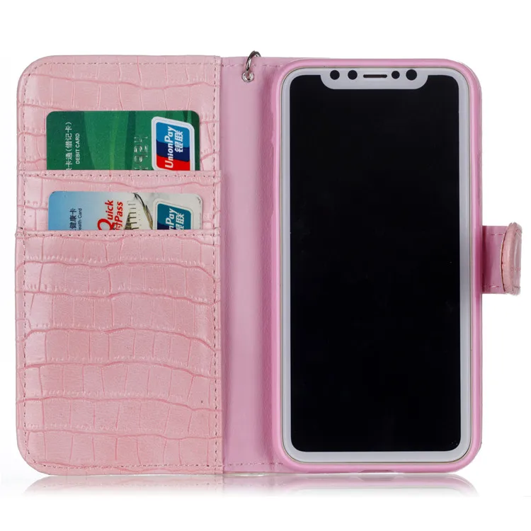 iphone 8 crocodile pattern flip case (12)