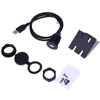 

BEESCLOVER USB 3.0 Male to USB 3.0 Female AUX Flush Mount Car Mount Extension Cable for Car Truck Motorcycle car mount cabler30