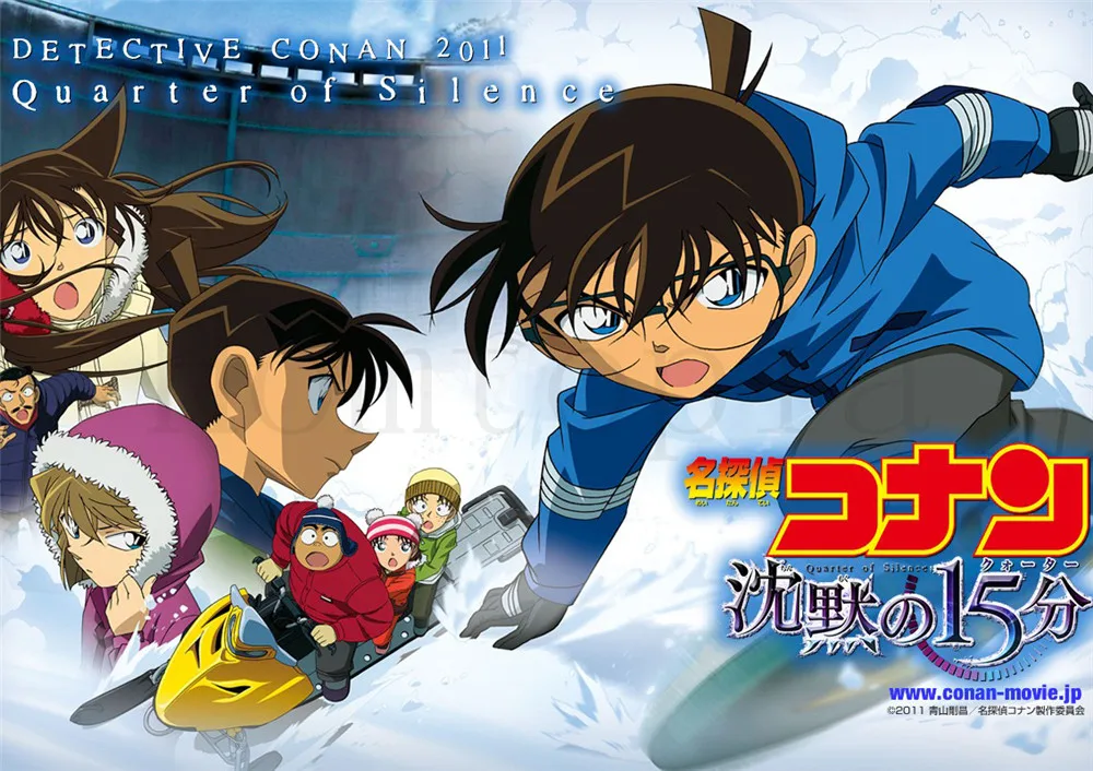 Постеры Detective Conan настенные наклейки в стиле аниме печатная бумага с белым