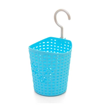 Вешалка корзина для хранения пластиковая корзина для ванной подвесной стеллаж кухонные принадлежности Органайзер украшение портативное полезное хранение - Цвет: small size