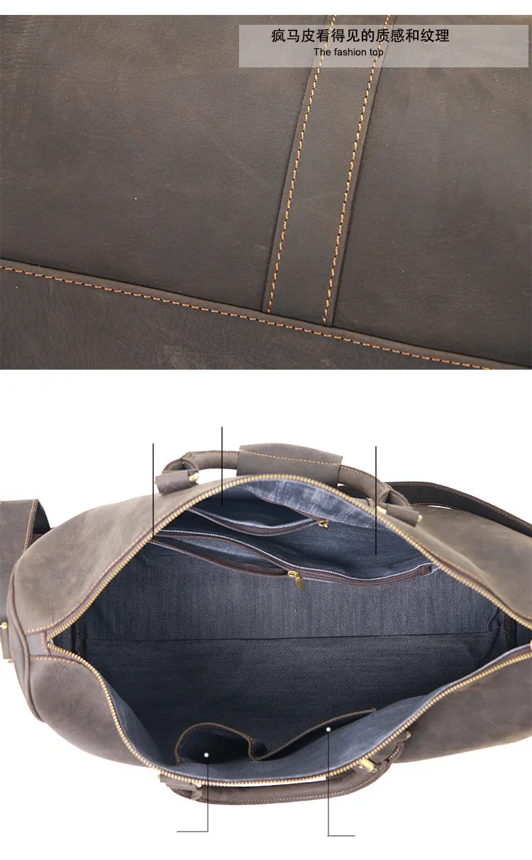 crazy horse leather men's travel bags (5)