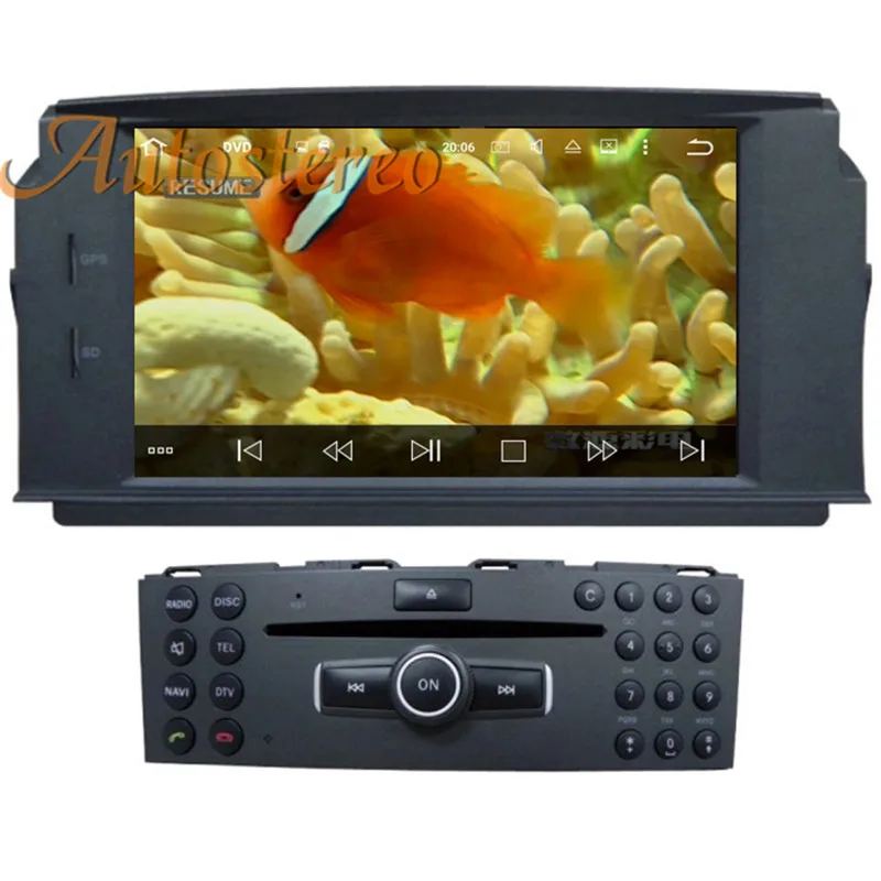 Sale Android 9 Car DVD Player GPS Navigation For MERCEDES BENZ C Class C200 C180 C220 W204 multimedia headunit radio tape recorder 15
