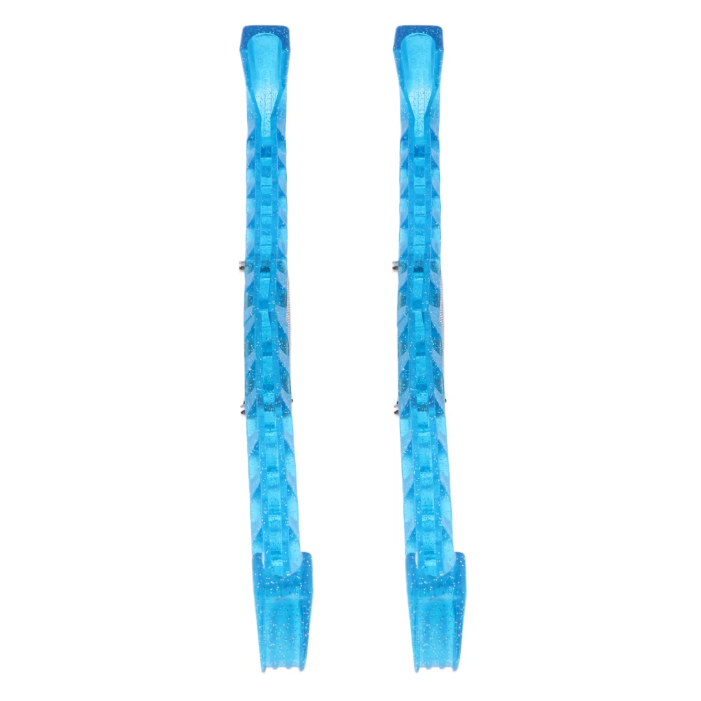 MagiDeal Custom Figure Ice Hockey Skates Blades Guard for Youth Adult Crystal Transparent Plastic Blade Protector 