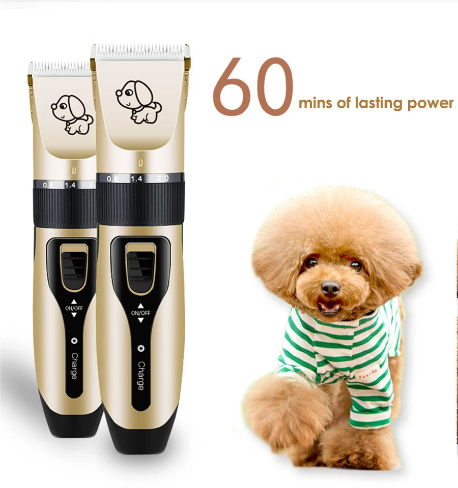C6 Professional Pet Dog Hair Trimmer Animals Grooming Clipper Cutter Machine Shaver Electric Scissor Mower Clipper 18650 Battery