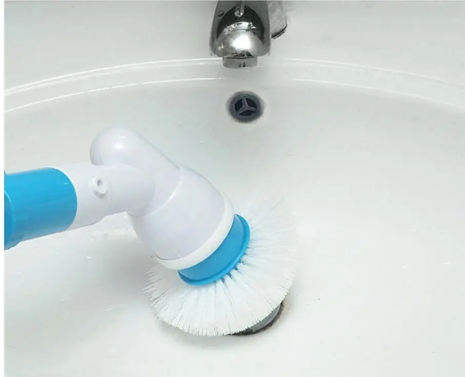 Вращающаяся турбо-скраб щетка для ванны, Мощный Очиститель плитки для ванной, щетка для мытья пола, щетка для мытья швабры