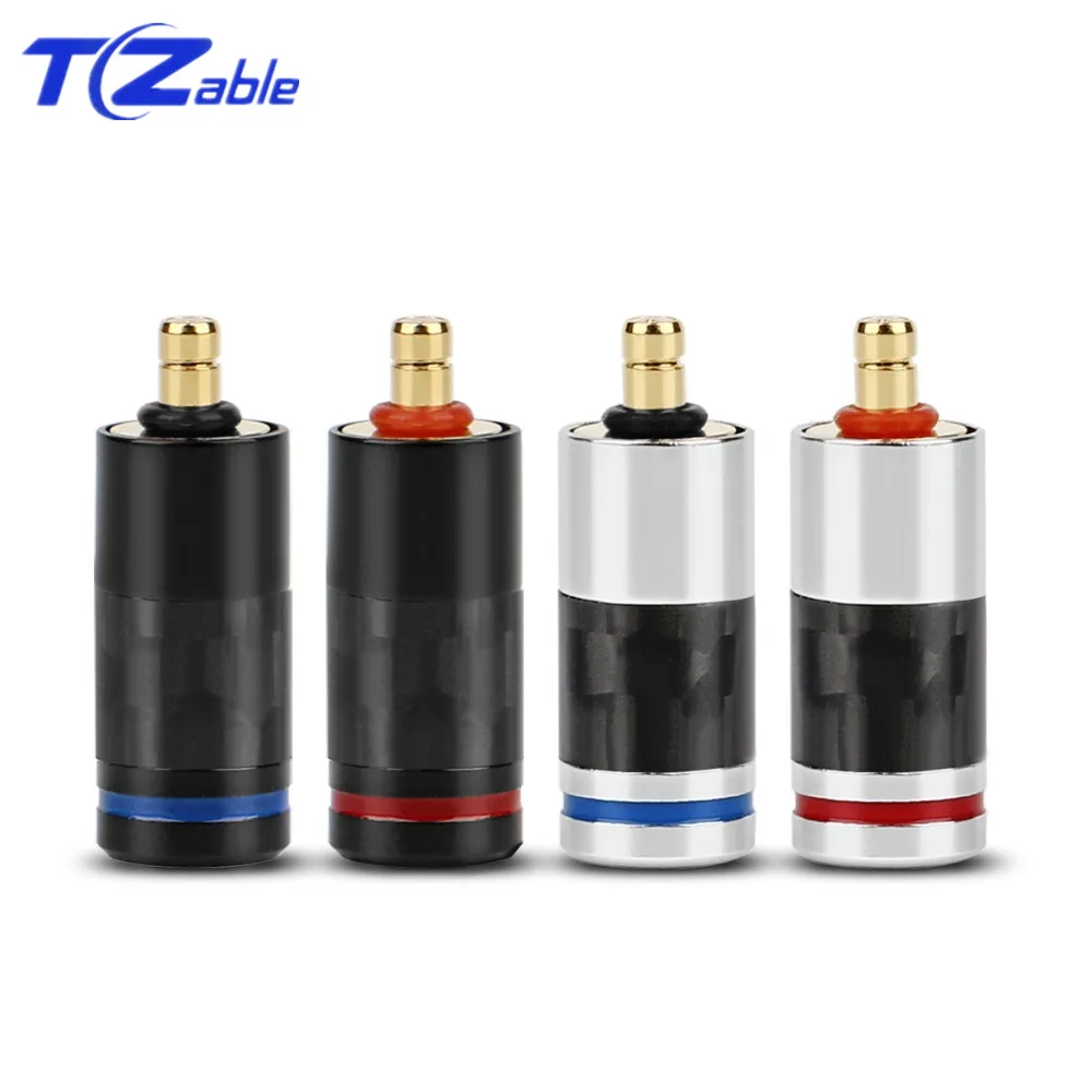 Hifi Earphone Male Pin Adapter Carbon Fiber DIY Audio Jack UE6 Pro IPX Headphone Plug Solder Wire Connector Earphone Plugs DIY