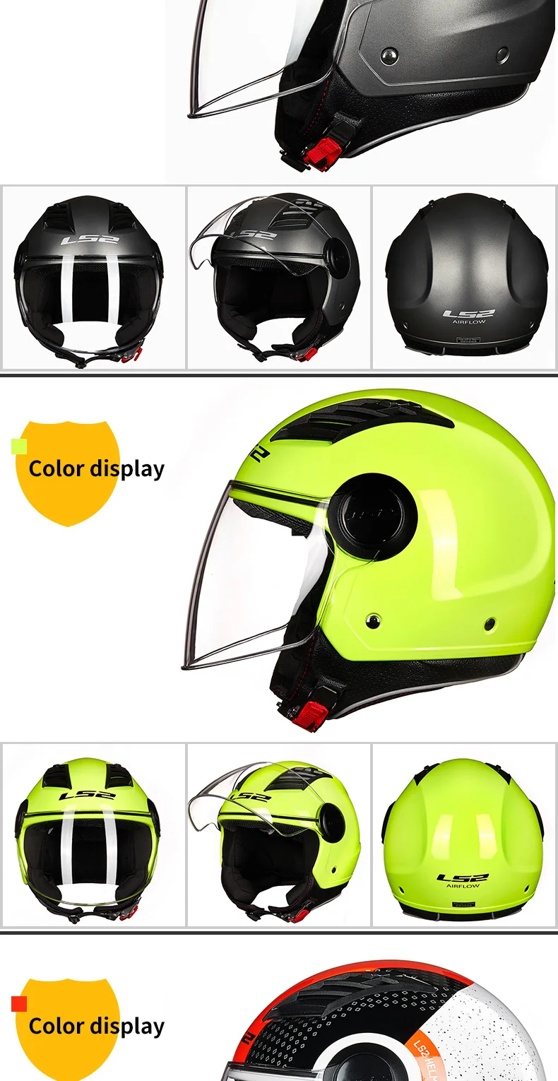 LS2 Половина лица шлем мото rcycle шлем casco moto capacetes de moto ciclista capacete 562