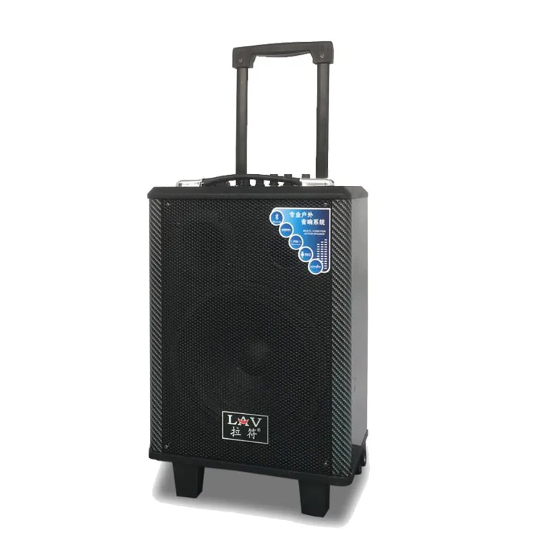 

8 inch High Power Portable Loudspeaker Bluetooth Speaker Support Wirelss Microphone Outdoor Column USB MP3 Player