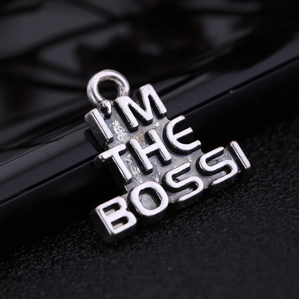 

Цинковый сплав I'm The Boss Word Charm