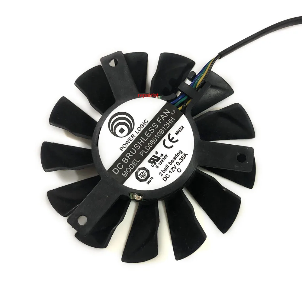 2 шт./компл. PLD08010B12HH охлаждающий вентилятор GPU для MSI N650Ti N560GTXTi N660 N570GTX N680GTX R6950 R7950 twin