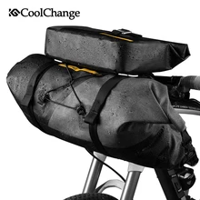 CoolChange Bike Bag Outdoor Waterproof Nylon Front Tube Handlebar Cycling Bag Large Capacity Sports Basket Bicycle Accessories