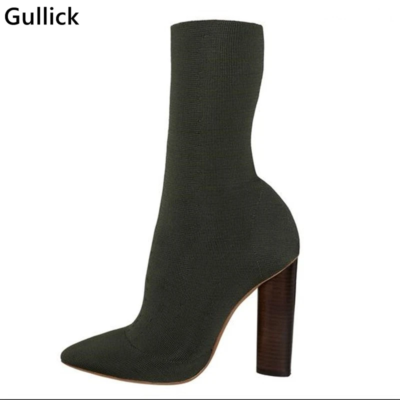 Botines color verde militar Clearance