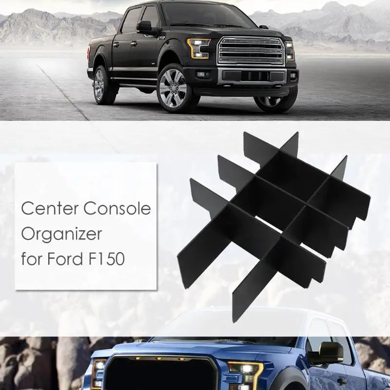 Auto Car Center Console Organizer Armrest Box Tray for Ford F150- Multi Pocket Car Interior Stowing Tidying Accessories