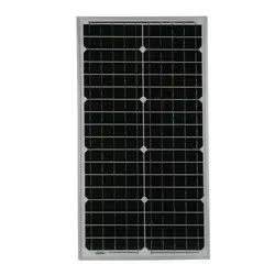 Нескользящие Алюминий Frame Moncrystalline Панели солнечные Модуль 30 Вт 12 В Лодка автомобилей Питание открытый солнечный зарядное устройство
