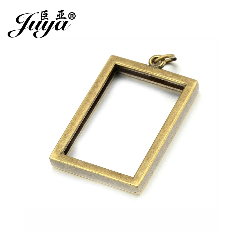 

JUYA Cabochons Jewelry Making Findings 6pcs/set Classic Suit 18x28mm Rectangle Shape Cameo Cabochon Base Setting Bezel AD0122