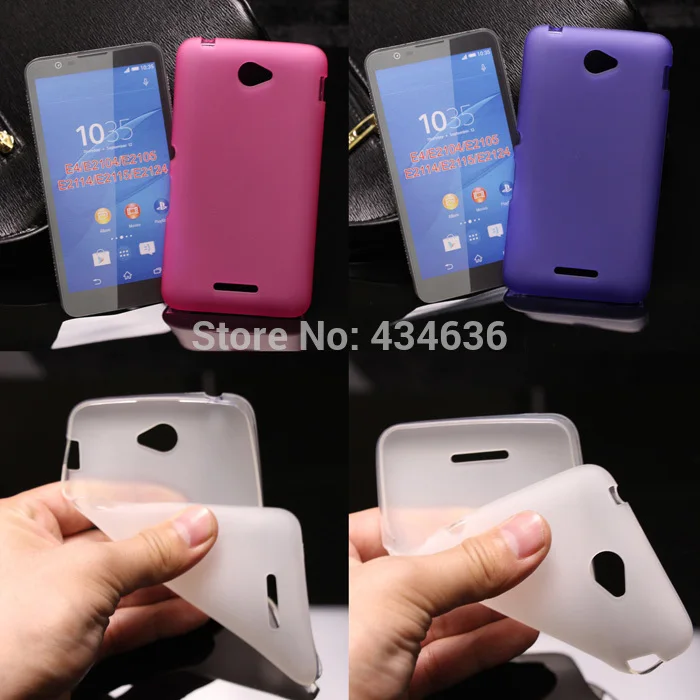 

Newest Fashion Soft TPU Case for Sony Xperia E4 E2104 E2105 E2114 E2115 E2124 silicone back cover phone Case for Sony E4 case