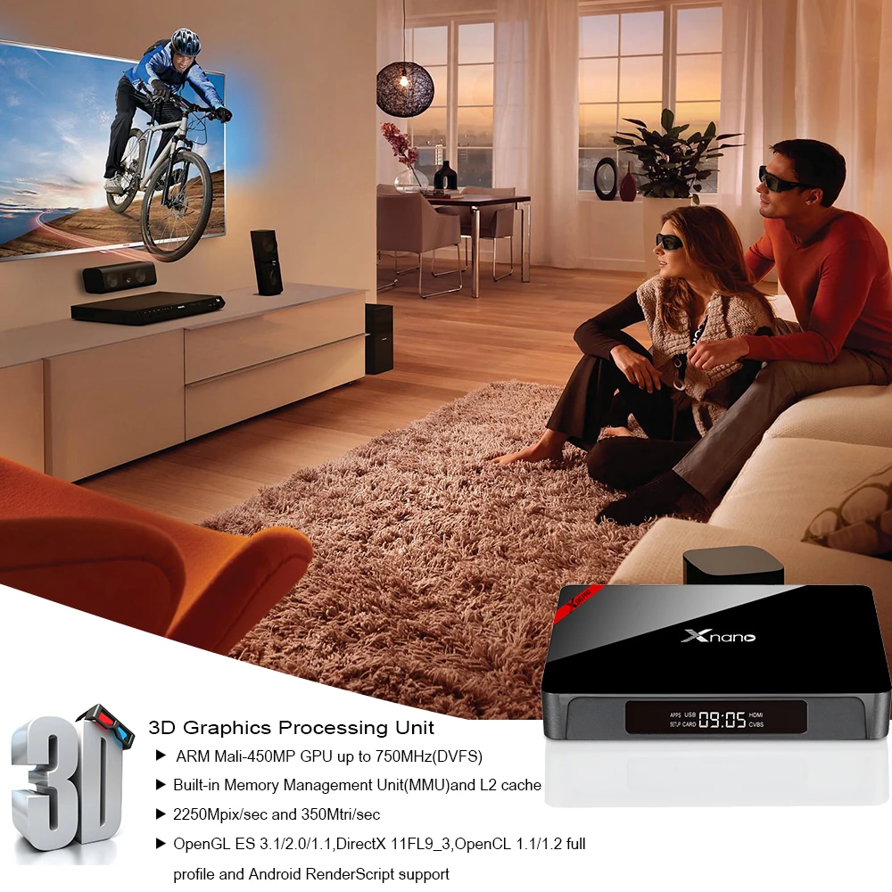 XNANO Франция IPTV Box Smart 4K HD 2G 16G Android 6,0 Wi-Fi передатчик для интернет-телевидения 1 год QHDTV код IPTV Европа Испания арабский французский IPTV Top Box