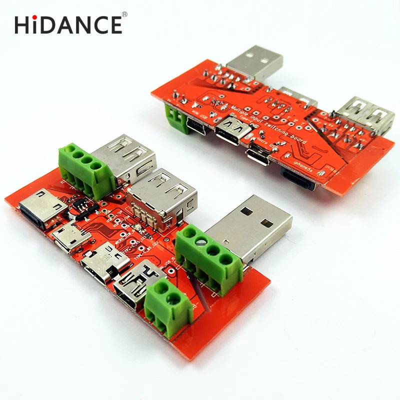 

Wholesale 10pcs/lot Lightning Type-c Micro USB MiNi cable Adapter converter board USB tester capacity monitor Instruments parts