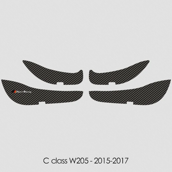 5D углеродное волокно двери анти kick Pad защитная дверь защитная наклейка для Mercedes Benz GLA CLA GLC C Класс W205/E класс W213 - Название цвета: C class W205 2015-17