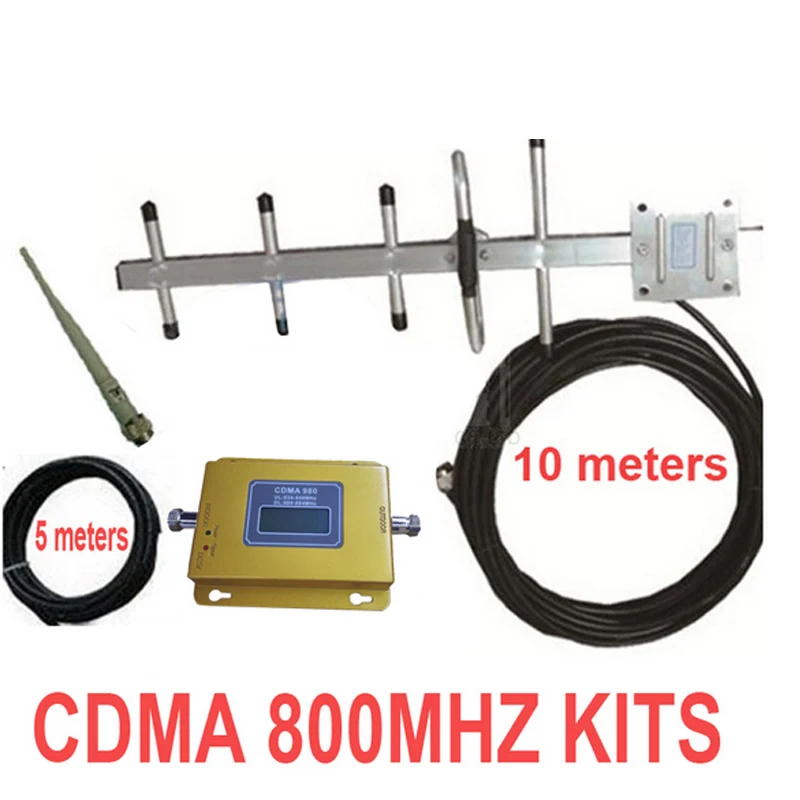 

LCD display CDMA800mhz repeater w/ antenna+10m cable CDMA 850Mhz mobile phone signal booster repeater cdma enlarger booster kits