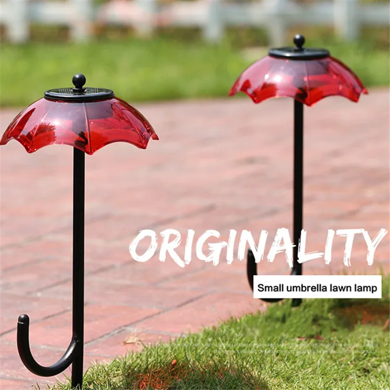 Umbrella Creative LED Solar Lights Lawn Grass Outdoor Garden Landscape