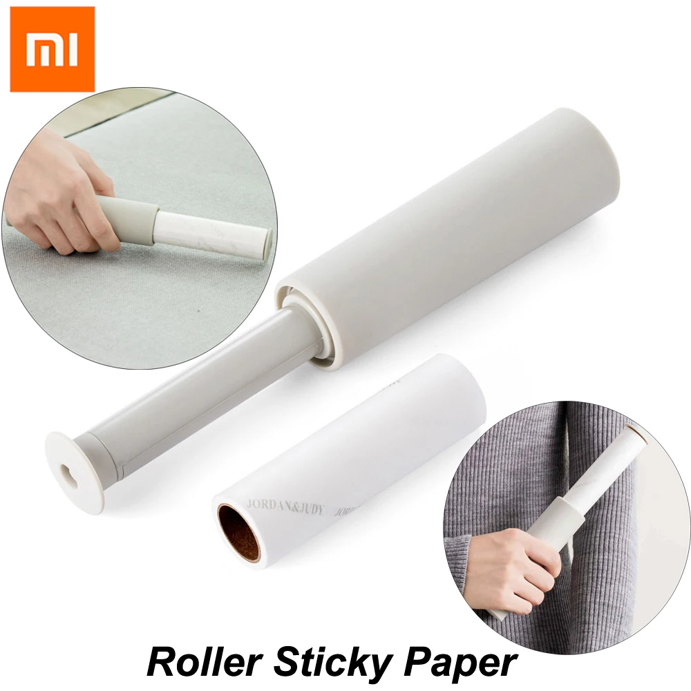 

Xiaomi Mijia Jordan Judy Roller Sticky Paper Hair Remover Clothes Sticky Hair Clothing Portable Brush For Sweater Coat