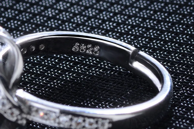 Винтажный вращающийся дизайн сверкающие 1.25ct AAA CZ Кристалл обручальные кольца для