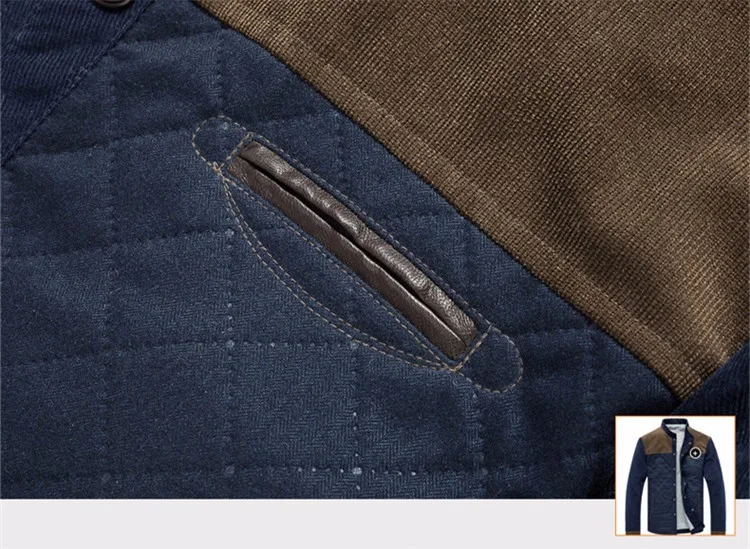 Men\'s Jackets and Coats Ouerwear Casual Patchwork Plus Size Slim Fit 2016 Brand New Cotton Polyester High Quality Men Jacket8