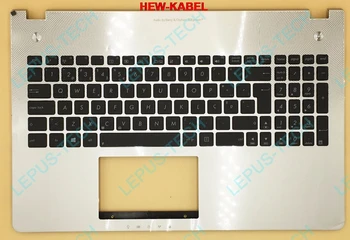

PO Portuguese UK Keyboard For ASUS N56 N56V N56VB N56VJ N56VM N56VV N56VZ Top Cover Upper Case Palmrest 90R-N9J1K2H80U Silver