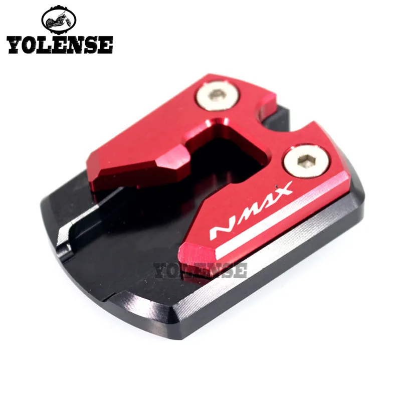  Motorcycle Kickstand Foot Side Stand Extension Pad Support Plate For YAMAHA NMAX155 N-MAX155 NMAX 1