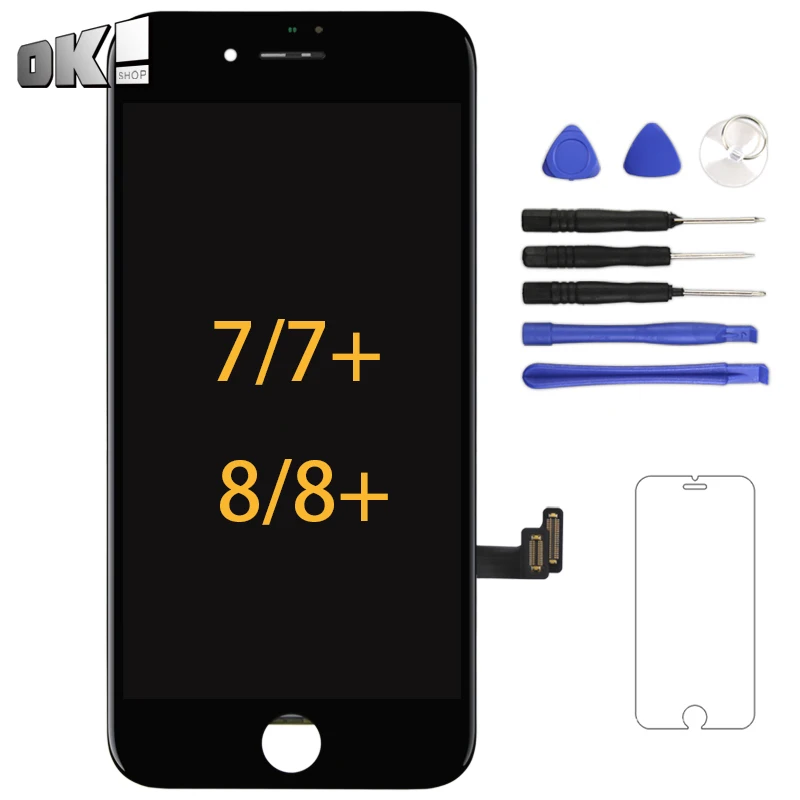 

Great Quality For iPhone 5 6 7 7p 8 8p LCD Touch Screen Digitizer Assembly For Mobile Phone Display Replacement Spare Parts