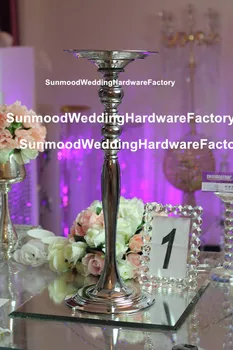 

tall wedding decoration candle holder mental candelabra with flower bowl