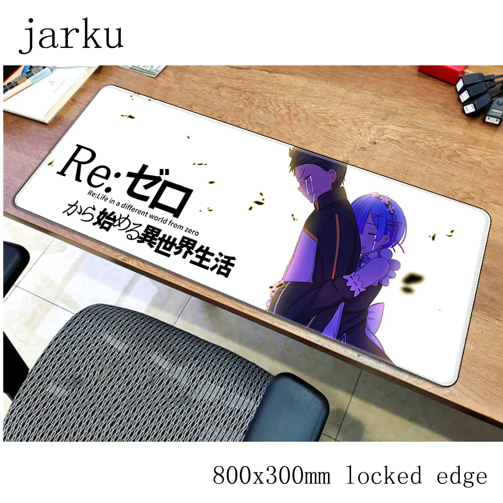 Гель re zero коврик для мыши аксессуары для геймеров 800x300 мм коврик для мыши notbook большой игровой коврик для мыши персональный Коврик для мыши стол для компьютера padmouse