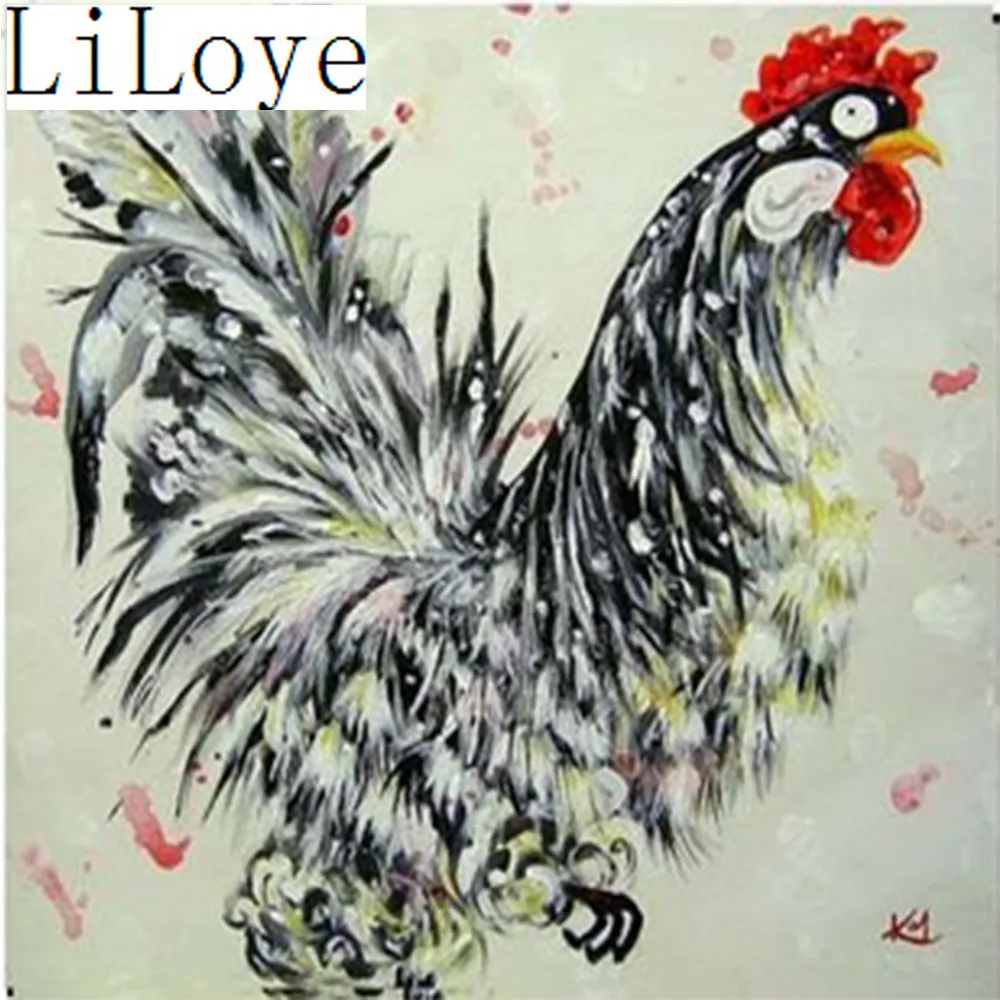 

LI LOYE Diamond Embroidery icon DIY Diamond Painting Cross Stitch Cartoon cock Diamond Mosaic Rhinestones Decor Paintings RT106