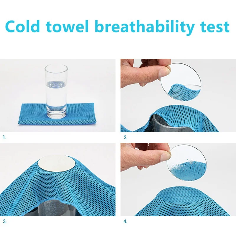 Быстросохнущие плавательные охлаждающее полотенце ледяной прочный для бега, спортзала коврик для отдыха мгновенное охлаждение Спорт на открытом воздухе Полотенца