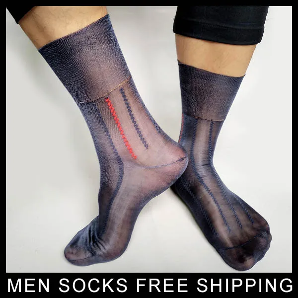 PEAJOA Брендовые мужские формальные нейлон шелковые носки классический стиль сексуальный мужской Sheer softy носки удобные тонкие прозрачные